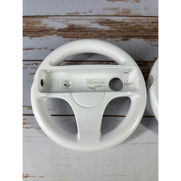 2x Genuine OEM Mario Kart Racing Steering Wheel Nintendo Wii Game Controller - Picture 5 of 5